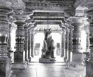 The intricate architecture of the Madhukeshwara temple in Banavasi/