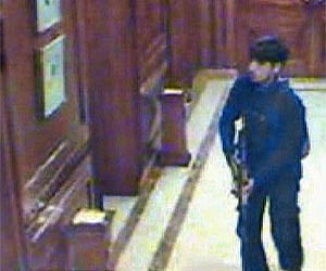 A gunman patrols a corridor of the Mumbai Taj during the 26/11 attack. Express File Photo