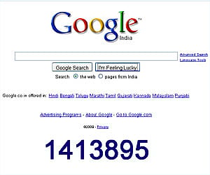 Google countdown clock.