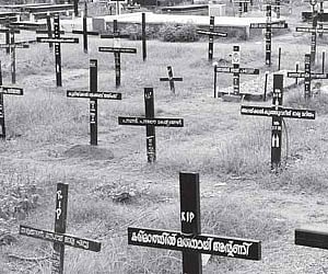 The graveyard of those who died in the Angamaly police firing in connection with the liberation struggle.