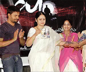 Shafi, Jayasudha, Madhavi Latha and producer Sukanya at Shh... audio release.