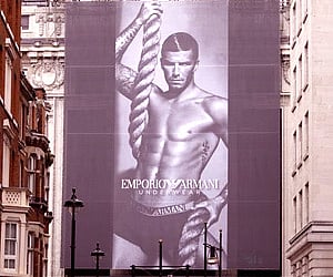 Beckham's underwear ad causes a stir in London