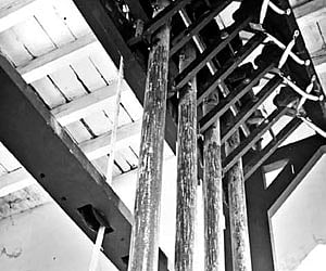 The tubular chimes at the CSI Church at Palayam in Thiruvananthapuram.