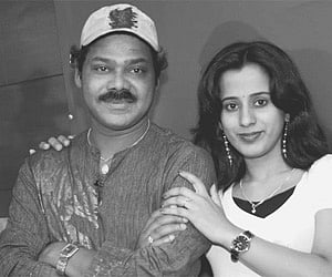 Raghuveer and Swathi on the sets of Ee Preethi Yaarigoskara