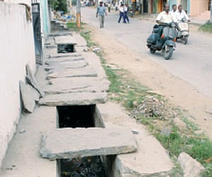 Open drains are common in Uppal. An underground drainage system tops the list of residents’ demands here.