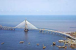 The Bandra-Worli Sea Link (BWSL) - India's first sea bridge. (IANS Photo)
