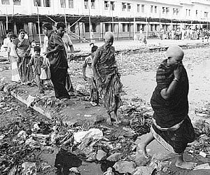 TTD choultry in a shambles