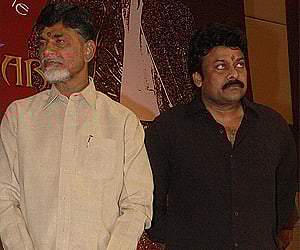 Chandrababu Naidu, Chiranjeevi (File photo)