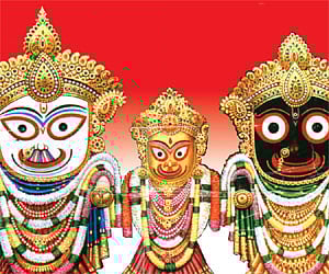 Puri deities warmly dressed