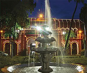 TN Archives and Historical Research at Egmore lit up on occasion of its centenary, on Thursday.