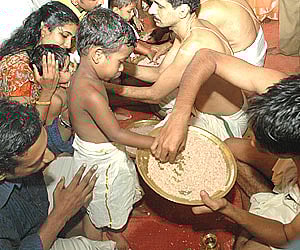 Vidyarambham at Guruvayur