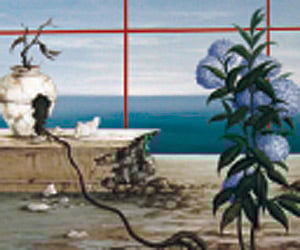 An Exhibition at David Hall in Fort Kochi.