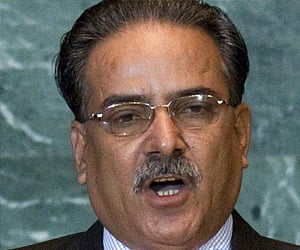 Nepal Maoist chief Pushpa Kamal Dahal Prachanda. (File photo: Express)