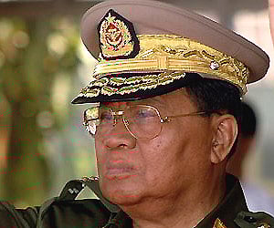 Myanmar's junta chief Senior General Than Shwe. AP Photo