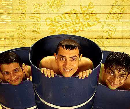 The poster of '3 Idiots', considered by many as one of the biggest hits of Indian cinema.