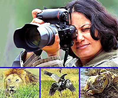 Rathika Ramasamy and some of the photographs that she had shot (Pics: ENS)