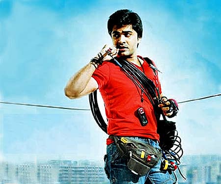 Simbu in his new film 'Vaanam' (Pic: ENS)