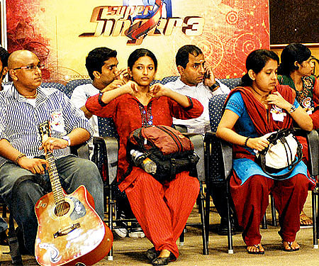 Anxious participants at the audition held at Chennai Trade Centre (Pic: ENS)