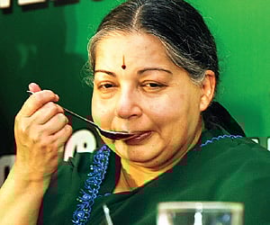 AIADMK general secretary J Jayalalitha at an Iftar party hosted by her in the city on Wednesday.