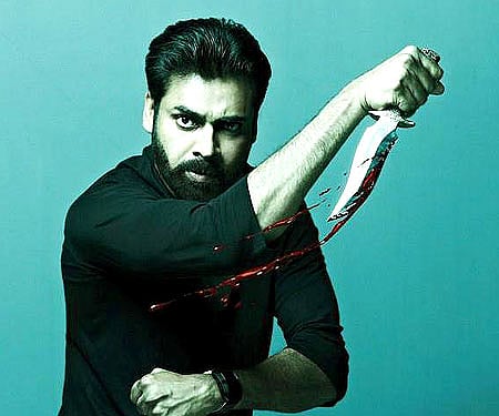 The poster of Pawan Kalyan's new film 'Panjaa'.