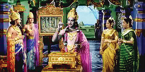 Yesteryears Mayabazar in colour