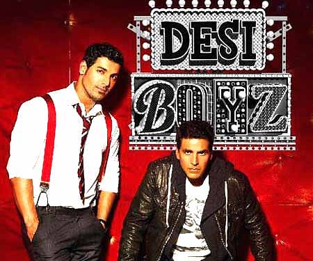 The poster of 'Desi Boyz'.