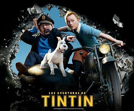 The poster of 'The Adventures of Tintin'.