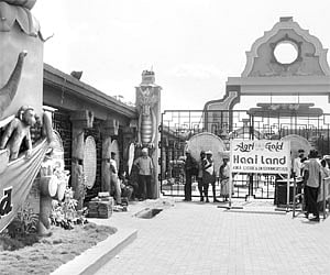 A view of ‘Haailand’ Resort and Theme Park at Chinakakani in Guntur district.