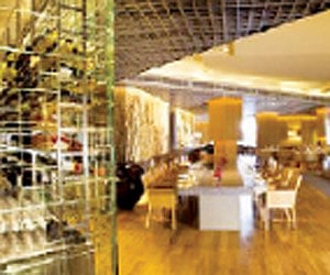 The interior of Setz in New Delhi