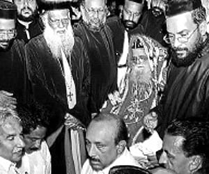 Supreme head of Marthoma Church Joseph Marthoma Metropolitan inaugurating the 117th Maramon Convention in Pathanamthitta on Sunday