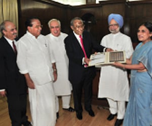 PM releases K M Mathew commemorative stamp