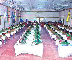BRAINSTORMING: Students participating in the 26th Regional Abacus Competition  organised by Brainobrain Kids Academy in Kochi on Sunday| Express