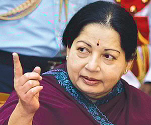 TN Chief Minister J Jayalalithaa.