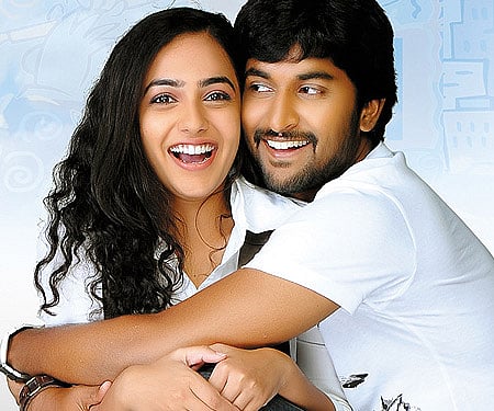 A poster of the movie 'Ala Modalaindi'.