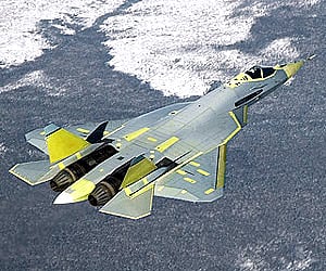 The HAL-Sukhoi Fifth Generation Fighter Aircraft. (Image reproduced as per Wikimedia Commons licence)