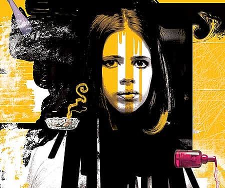 The poster of 'That Girl in Yellow Boots'.