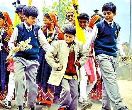 Akash Petla (right) and Rohit Ranka (left) in a still from 'Lotus Pond'.
