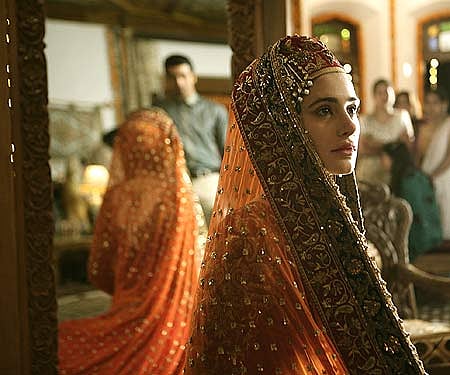 Nargis Fakhri dressed as a Kashmiri Pandit bride in Imtiaz Ali's 'Rockstar' (IANS).