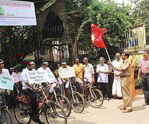 SNOOPING AROUND: DVAC sleuths at the CNI, at Nandambakkam on Wednesday