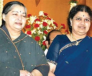 Jayalalithaa and Sasikala in happier times