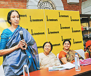 Malini (left), Mini, Kushboo and Aryan at the launch