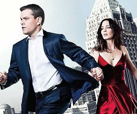 The poster of 'The Adjustment Bureau'.