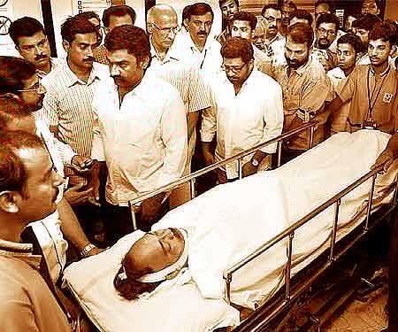 Machaan Varghese’s body being taken out of Baby Memorial Hospital, Kozhikode, on Thursday| Express Photo.
