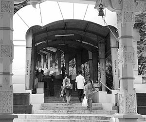 A view of the Srivari Mettu pedestrian path in Tirumala  | Express Photo