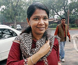 DMK MP Kanimozhi. PTI File Photo