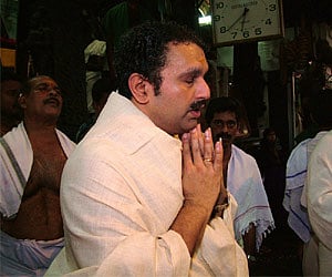 K Muraleedharan, praying at the Guruvayur Sree Krishna Temple- Express file photo