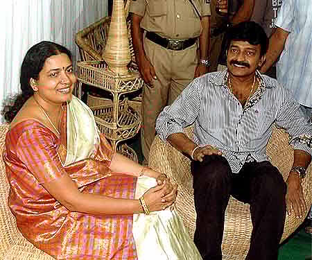 Actor Rajashekhar and wife Jeevitha - Express Photo by RK.