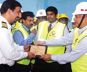 Largest container vessel calls at Kochi port