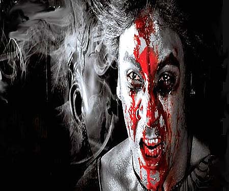 The poster of 'Kanchana'.