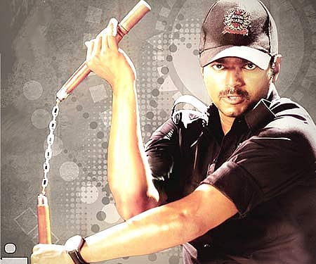 The poster of Tamil film 'Kaavalan'.